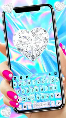 Diamond Laser Keyboard Backgro android App screenshot 4